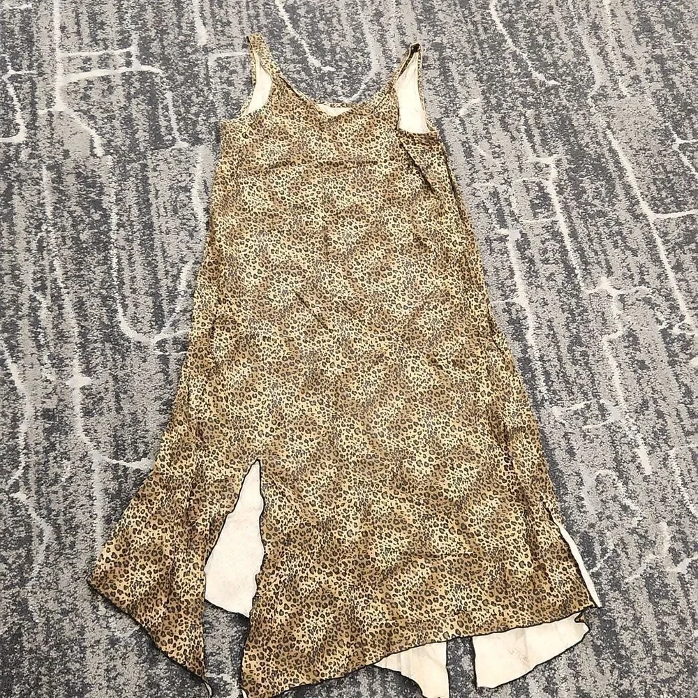 Magic Of The Moon Vintage Leopard Print Dress XL